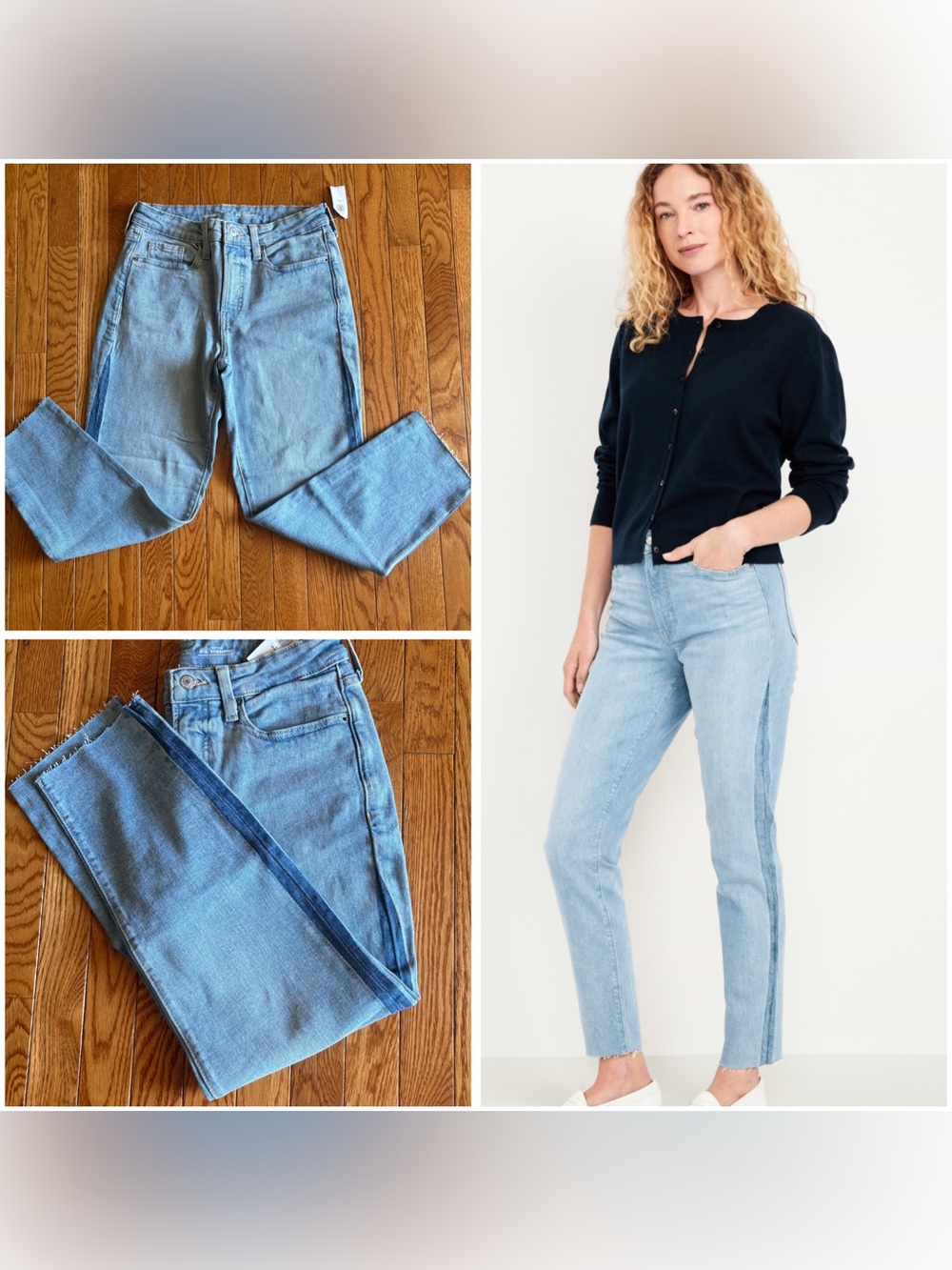 Old Navy high rise OG Straight Jeans size 4 petite